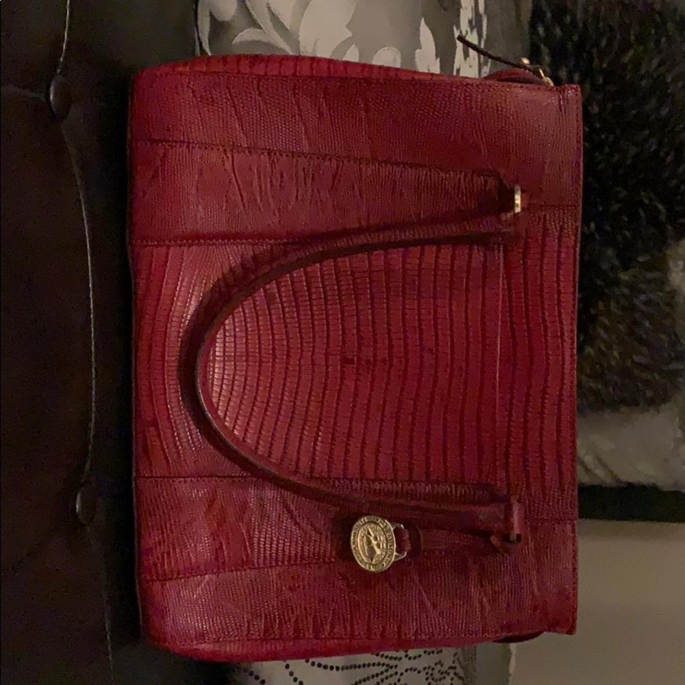 Red Brahmin handbag
